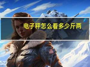 电子秤怎么看多少斤两