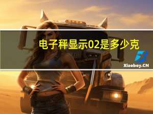 电子秤显示02是多少克