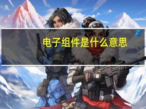 电子组件是什么意思