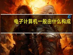 电子计算机一般由什么构成（电子计算机的构成）