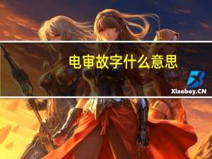 电审故字什么意思