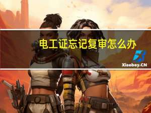 电工证忘记复审怎么办