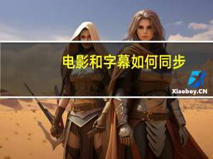 电影和字幕如何同步