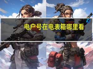 电户号在电表箱哪里看