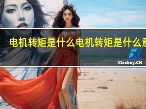 电机转矩是什么 电机转矩是什么意思