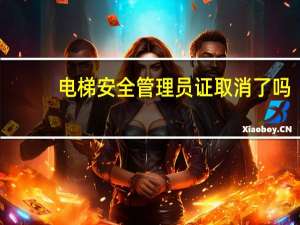 电梯安全管理员证取消了吗