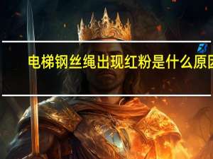 电梯钢丝绳出现红粉是什么原因