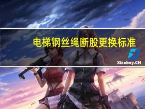 电梯钢丝绳断股更换标准