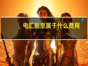 电汇贴息属于什么费用