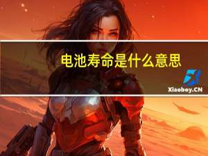 电池寿命是什么意思