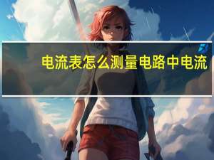 电流表怎么测量电路中电流