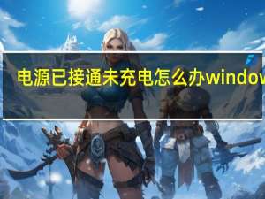 电源已接通未充电怎么办windows7（电源已接通未充电怎么办）