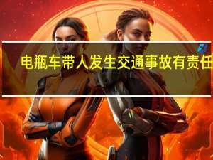 电瓶车带人发生交通事故有责任吗