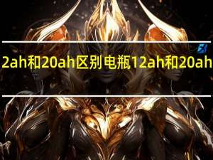 电瓶12ah和20ah区别 电瓶12ah和20ah区别是什么