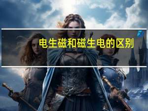 电生磁和磁生电的区别