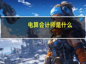 电算会计师是什么