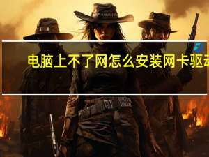 电脑上不了网怎么安装网卡驱动（电脑上不了网）