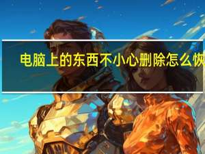 电脑上的东西不小心删除怎么恢复