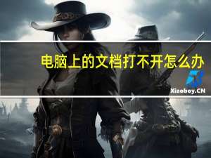 电脑上的文档打不开怎么办