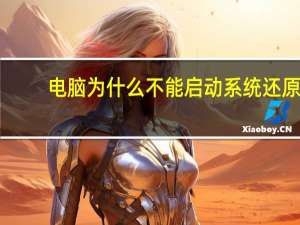 电脑为什么不能启动系统还原（电脑为什么不能启动）