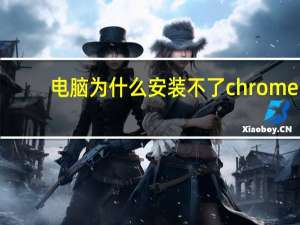 电脑为什么安装不了chrome