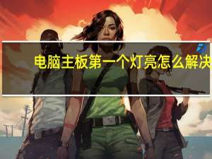电脑主板第一个灯亮怎么解决