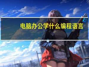 电脑办公学什么编程语言