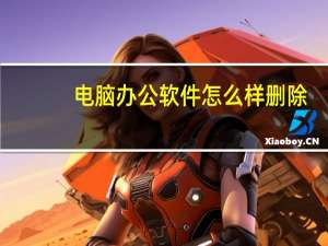 电脑办公软件怎么样删除
