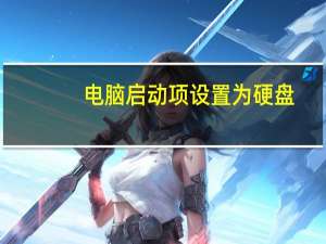 电脑启动项设置为硬盘（电脑启动项设置）