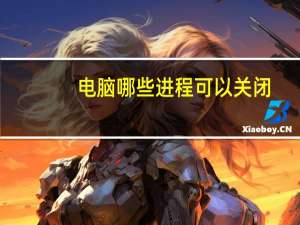 电脑哪些进程可以关闭（哪些进程可以关闭）