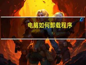 电脑如何卸载程序