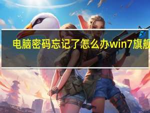 电脑密码忘记了怎么办win7旗舰版（电脑密码忘记了怎么办）