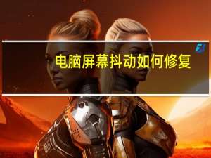 电脑屏幕抖动如何修复（电脑屏幕抖动如何修复）