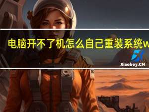 电脑开不了机怎么自己重装系统win7