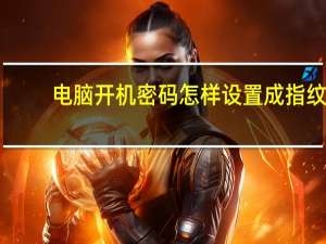 电脑开机密码怎样设置成指纹（电脑开机密码怎样设置）