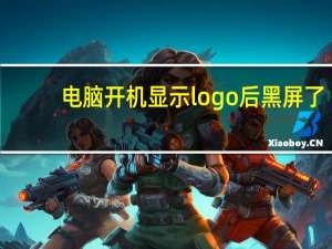 电脑开机显示logo后黑屏了