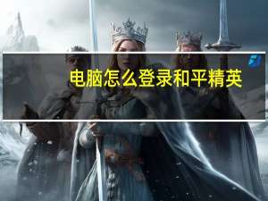 电脑怎么登录和平精英