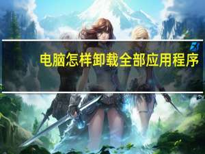 电脑怎样卸载全部应用程序