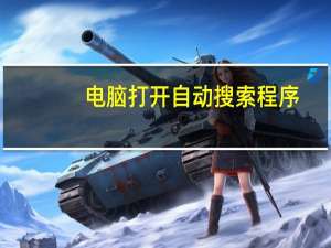 电脑打开自动搜索程序