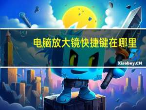 电脑放大镜快捷键在哪里（电脑放大镜快捷键）