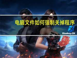 电脑文件如何强制关掉程序
