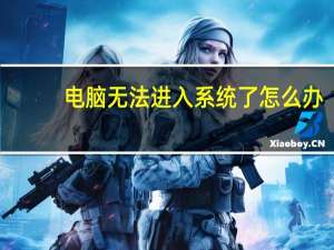 电脑无法进入系统了怎么办（电脑无法进入系统）