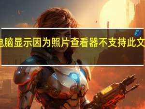 电脑显示因为照片查看器不支持此文件格式