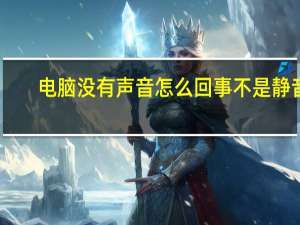 电脑没有声音怎么回事 不是静音（电脑没有声音怎么回事）