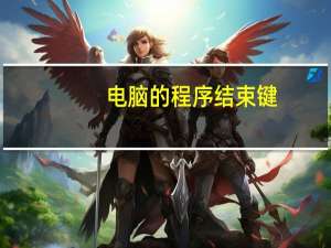 电脑的程序结束键