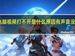 电脑视频打不开是什么原因有声音没有图像（电脑视频打不开是什么原因）