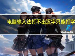 电脑输入法打不出汉字只能打字母（电脑输入法不见了）