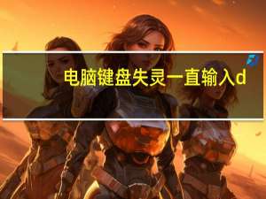 电脑键盘失灵一直输入d（电脑键盘失灵一键修复）