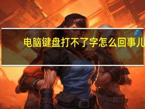 电脑键盘打不了字怎么回事儿（电脑键盘打不了字怎么回事）