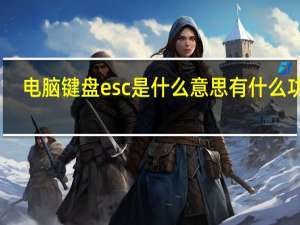 电脑键盘esc是什么意思有什么功能